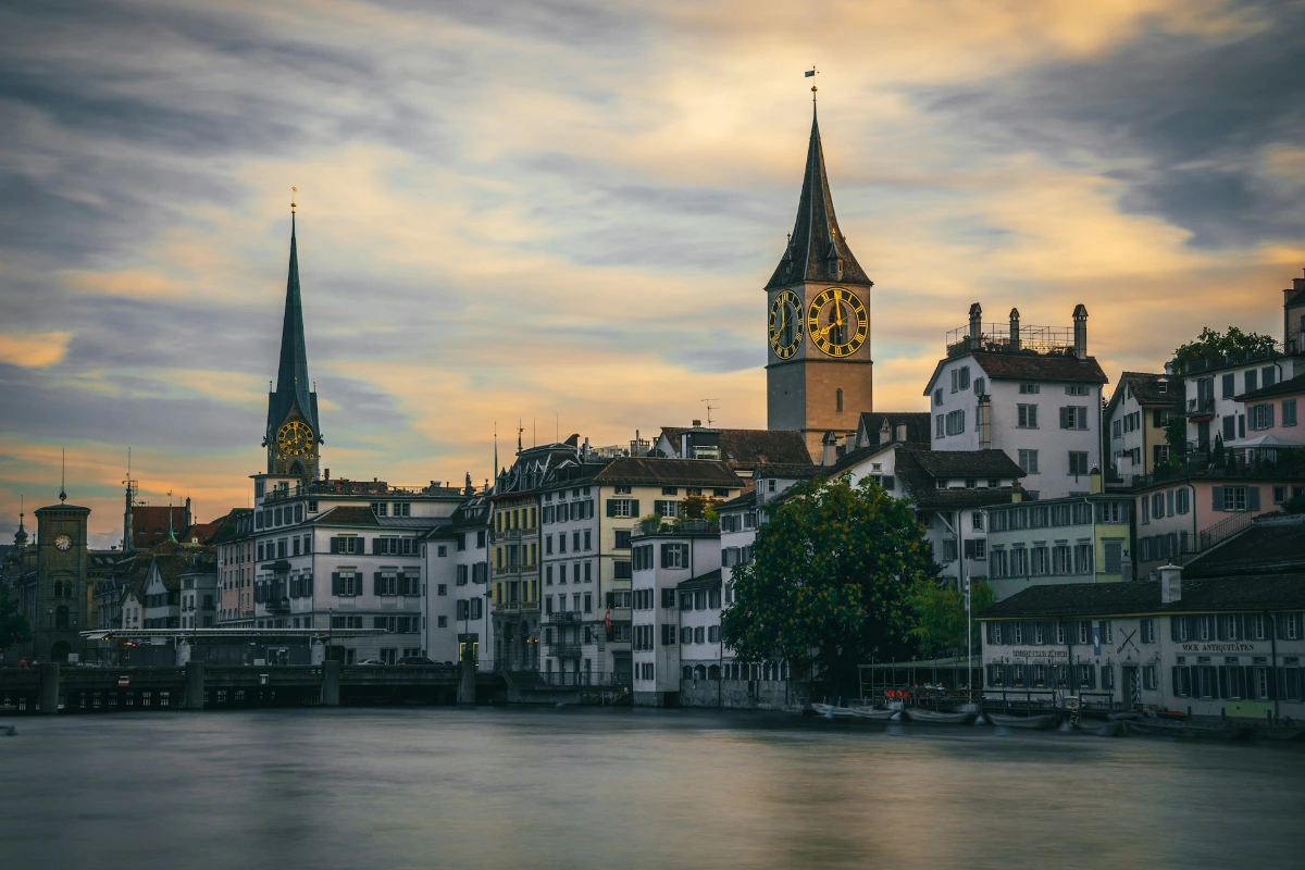 Marvel at the Chagall Windows in Fraumünster Church in Zurich