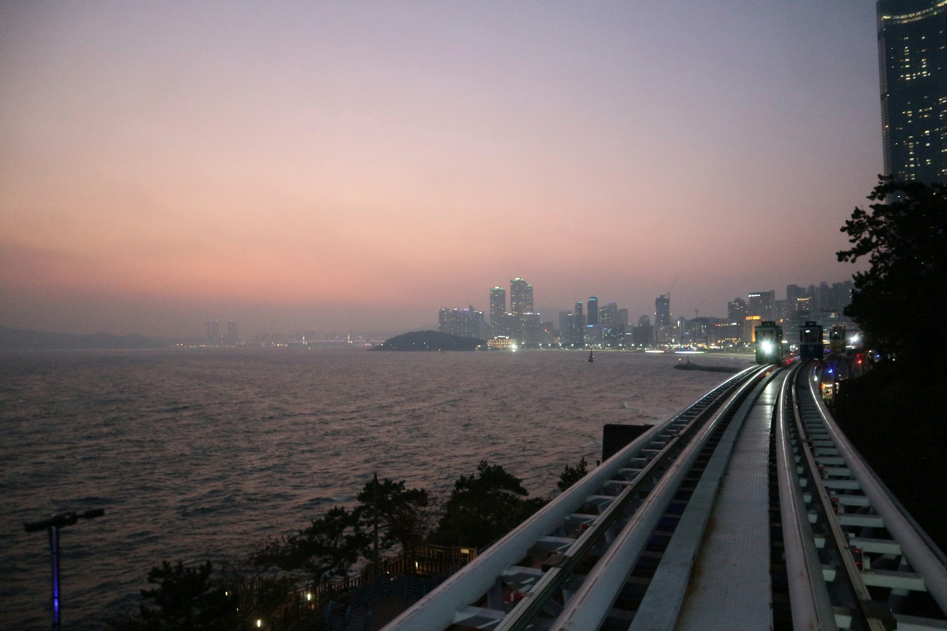 Walk the Haeundae Blueline Park (Sky Capsule & Beach Train) in Busan