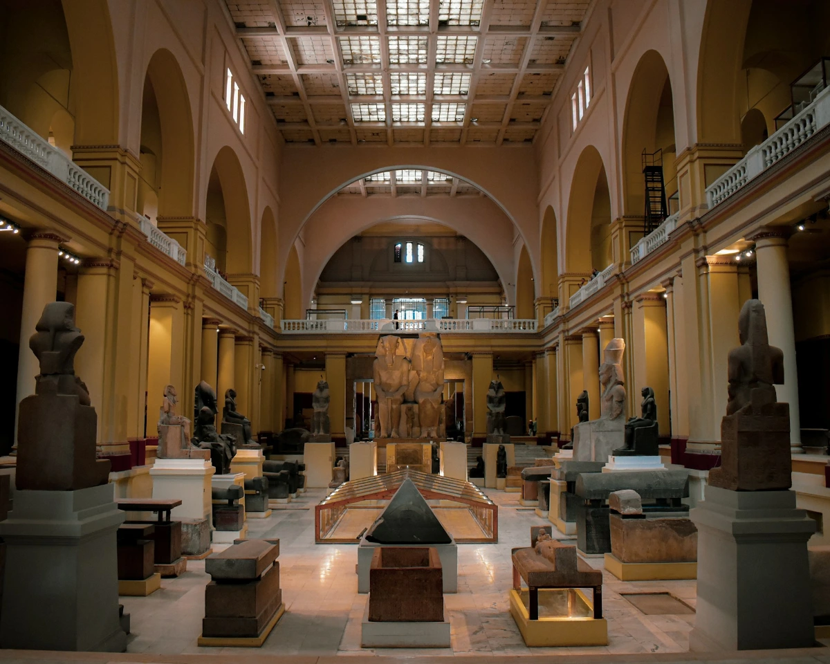 Explore the Egyptian Museum in Tahrir Square in Cairo