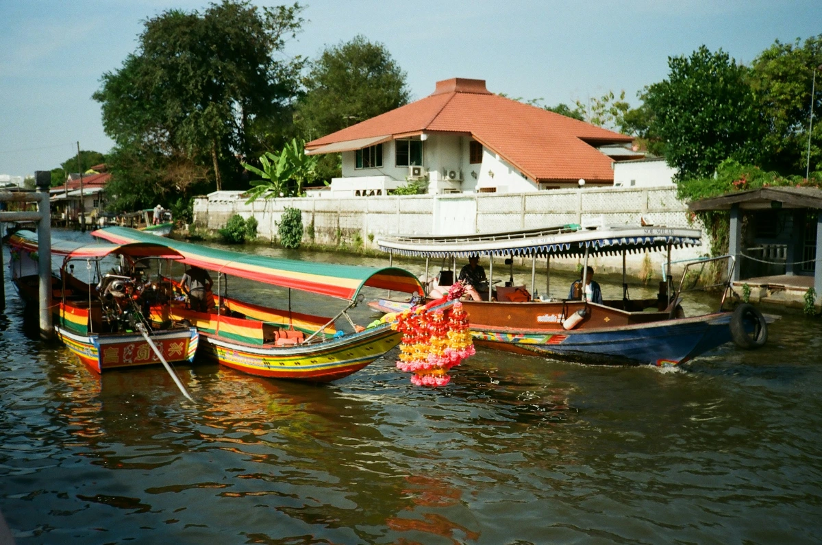 Ride a long-tail boat through Thonburi's khlongs (canals) in Bangkok