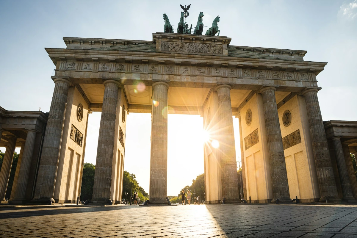 See the Brandenburg Gate and the Reichstag’s glass dome in Berlin