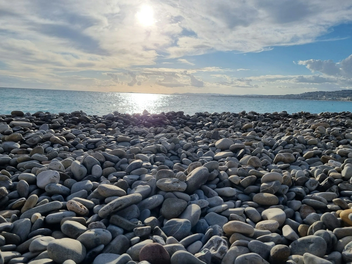 Relax on Nice’s pebble beaches in Nice