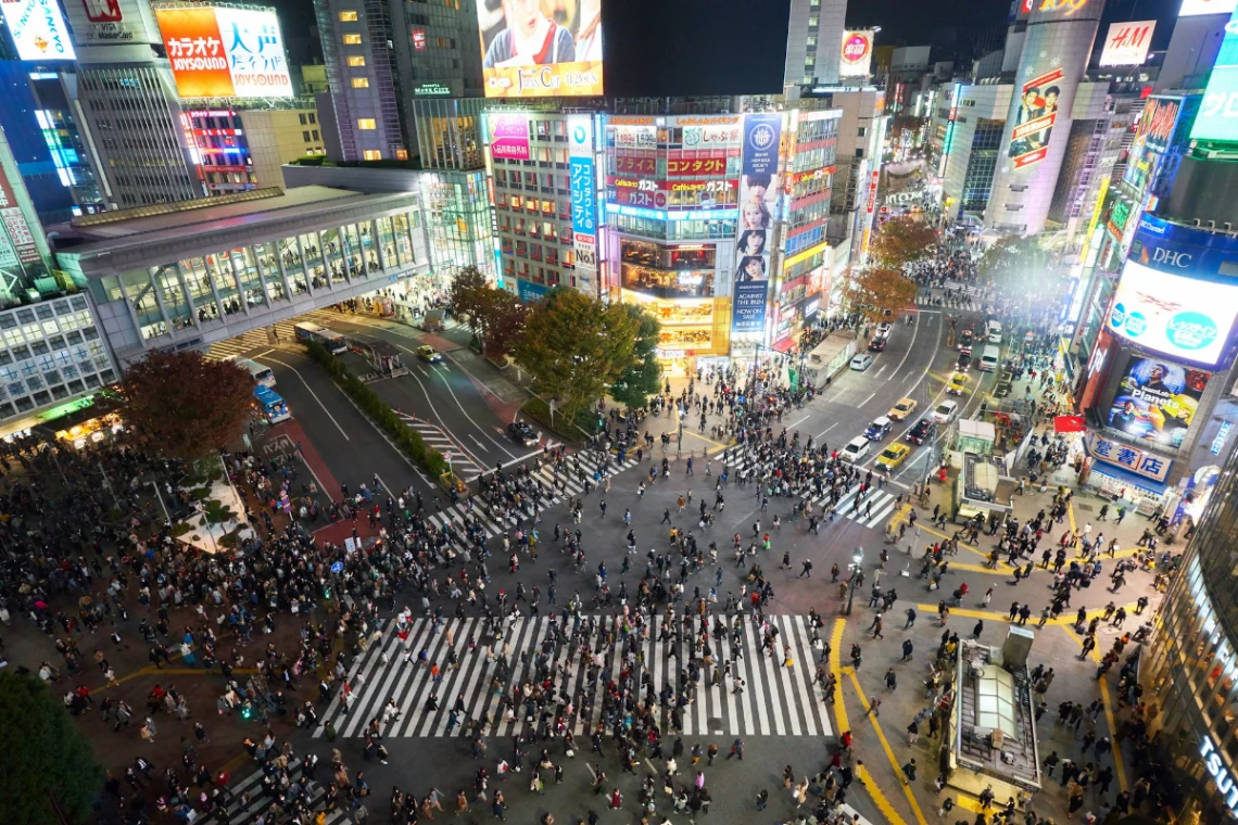 Shibuya Crossing in Tokyo