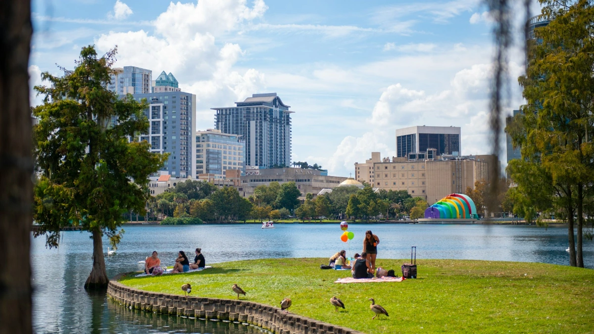 Relax at Lake Eola Park in Orlando
