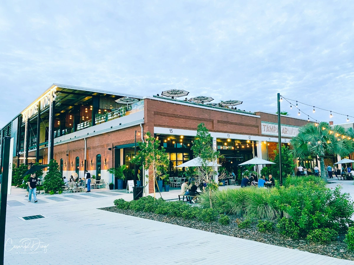 Enjoy waterfront dining and live events at Sparkman Wharf in Tampa