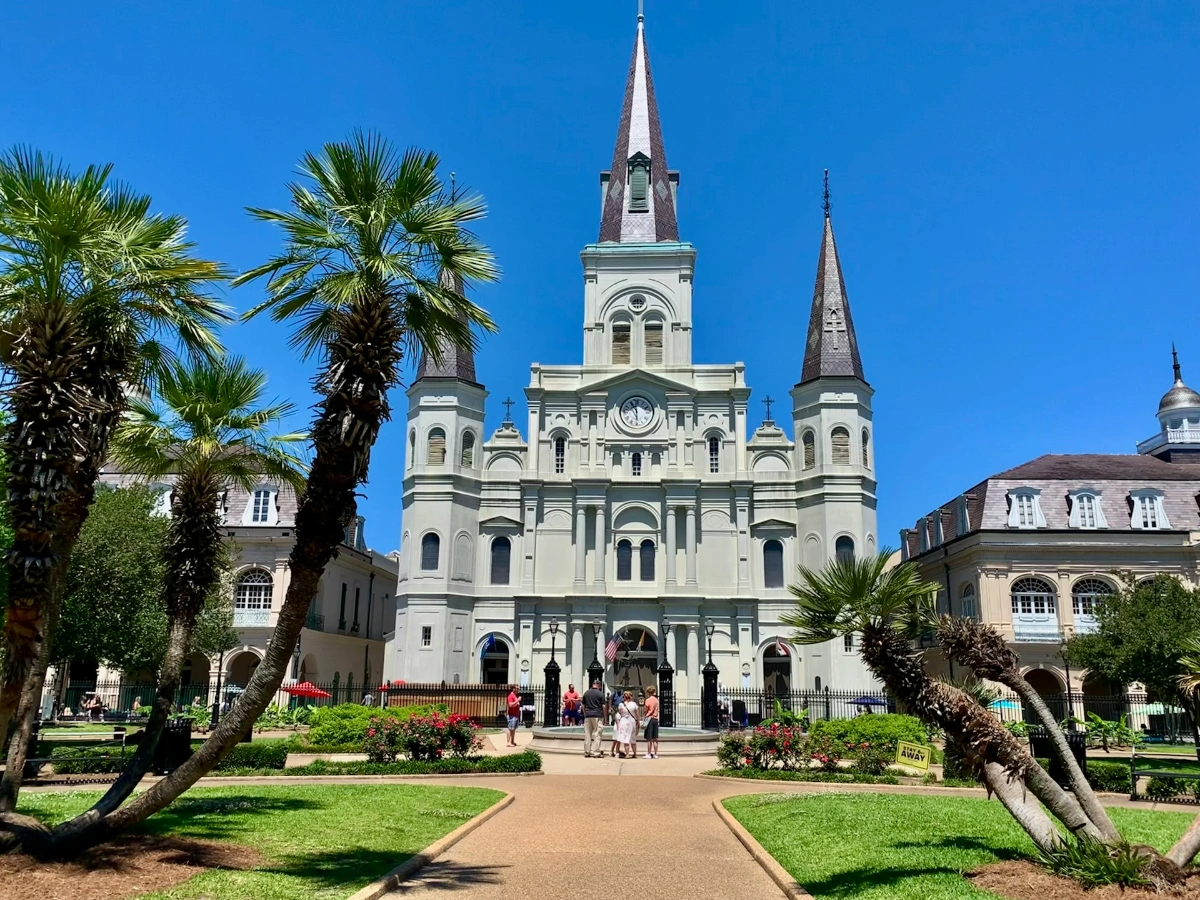 Visit St. Louis Cathedral and Jackson Square in New Orleans